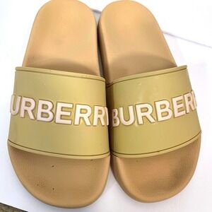 Burberry Women's Furley Logo Slide Sandals Size 7
